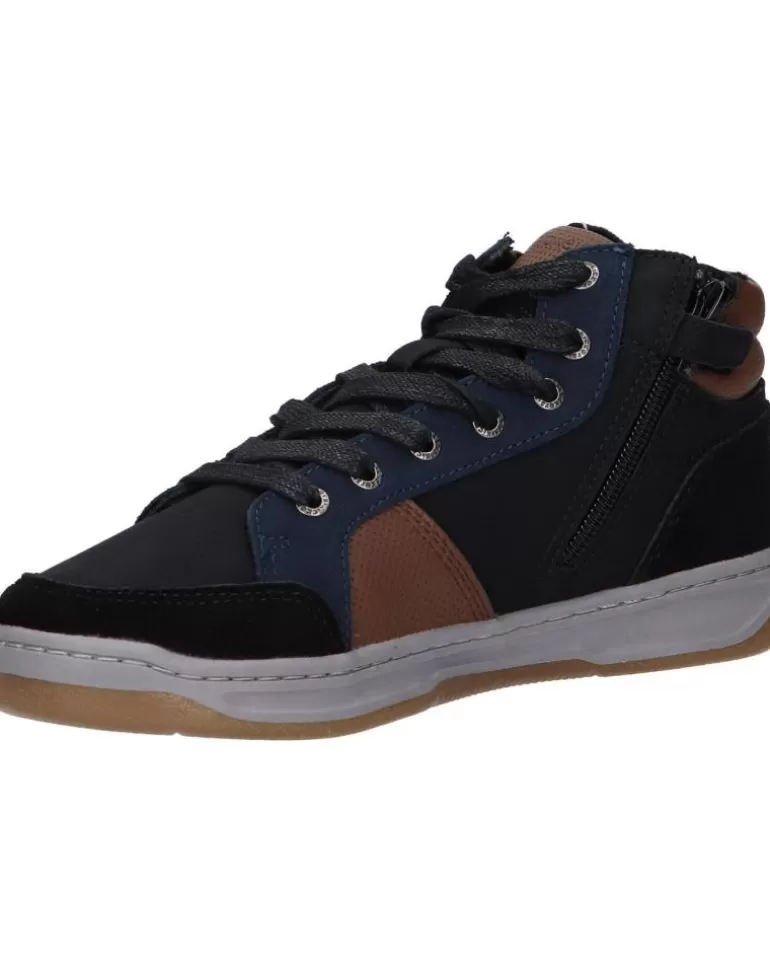 KICKERS Botines De Niño 910890-30 Kickosta 83 Noir Bleu Marro Fashion