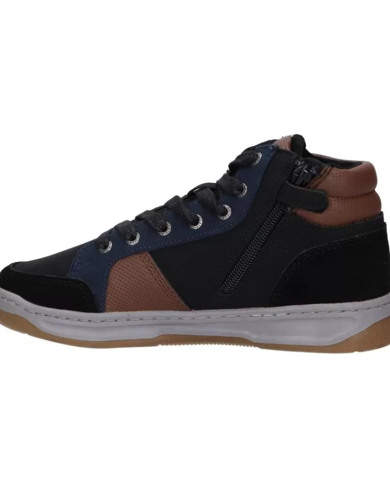 KICKERS Botines De Niño 910890-30 Kickosta 83 Noir Bleu Marro Fashion