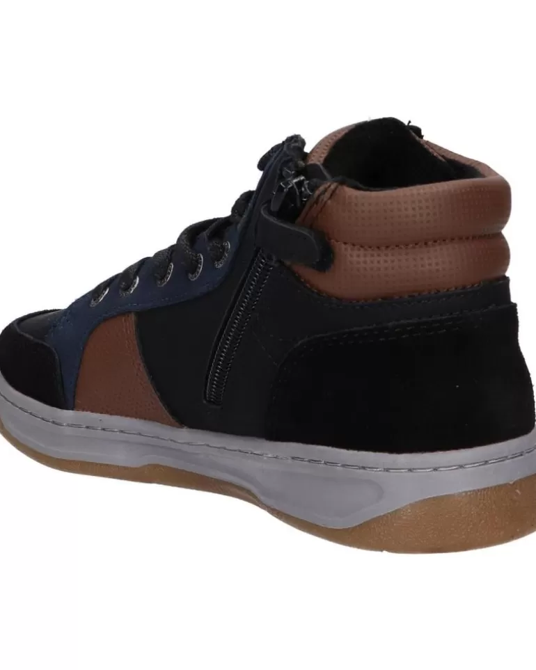 KICKERS Botines De Niño 910890-30 Kickosta 83 Noir Bleu Marro Fashion