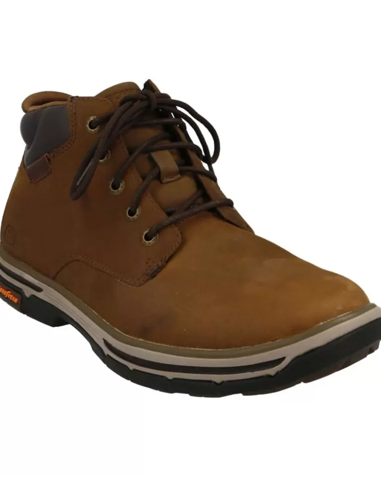 SKECHERS Botines De Hombre Botas Segment 2 0 Brogden Brown New