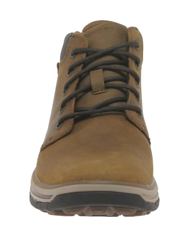 SKECHERS Botines De Hombre Botas Segment 2 0 Brogden Brown New