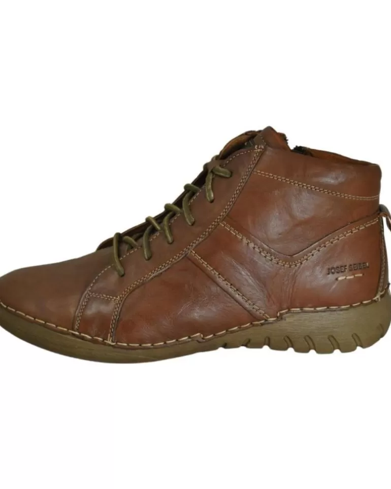 WESTLAND Botines De Mujer Josef Seibel 89201 Felicia 01 Botin Cordones De Piel Mujer Cognac-Kombi Cheap