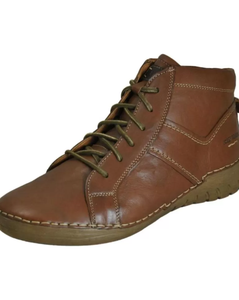 WESTLAND Botines De Mujer Josef Seibel 89201 Felicia 01 Botin Cordones De Piel Mujer Cognac-Kombi Cheap
