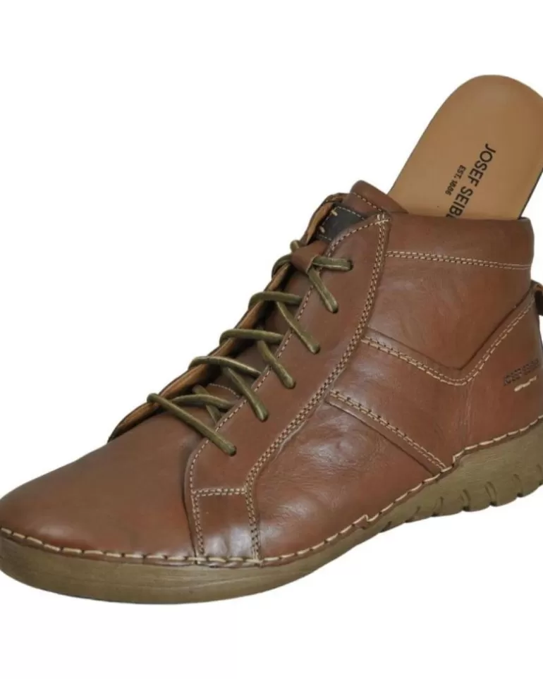 WESTLAND Botines De Mujer Josef Seibel 89201 Felicia 01 Botin Cordones De Piel Mujer Cognac-Kombi Cheap