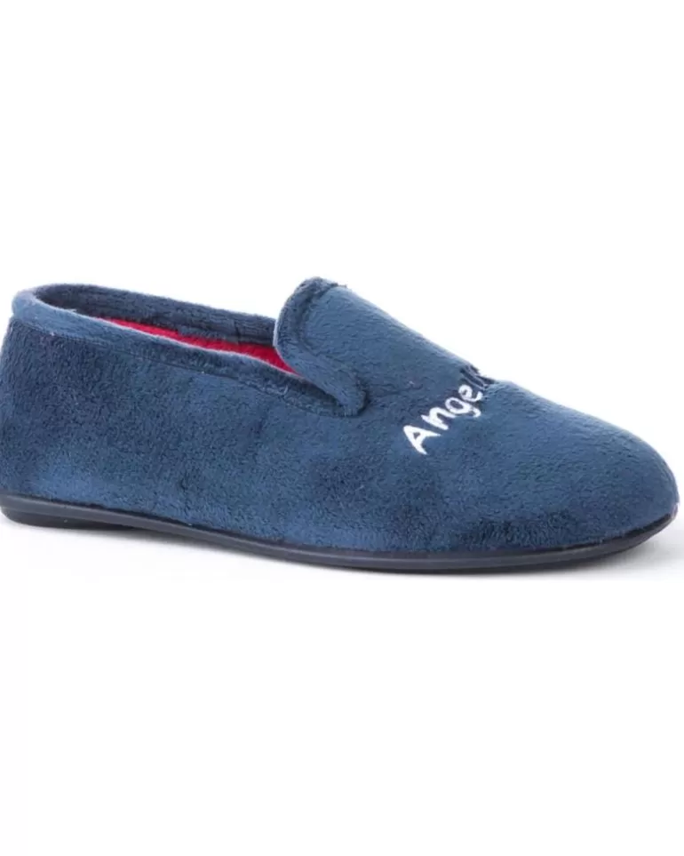 ANGELITOS Calzado De Casa De Mujer Y Niña Pantufla Clasica 133 Marino New