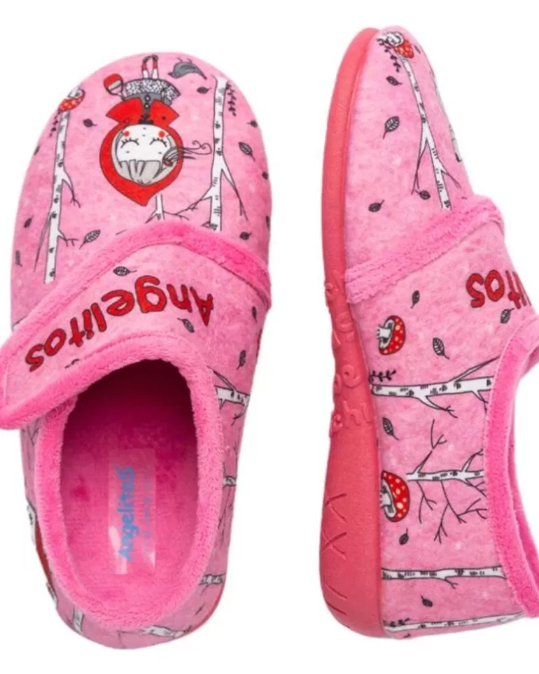 ANGELITOS Calzado De Casa De Niña Pantufla Caperucita 144 Rosa Store