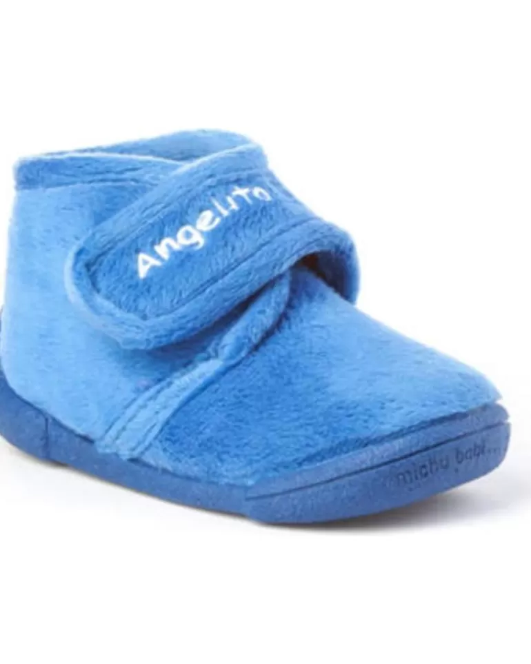 ANGELITOS Calzado De Casa De Niña Pantufla Infantil 130 Azul New