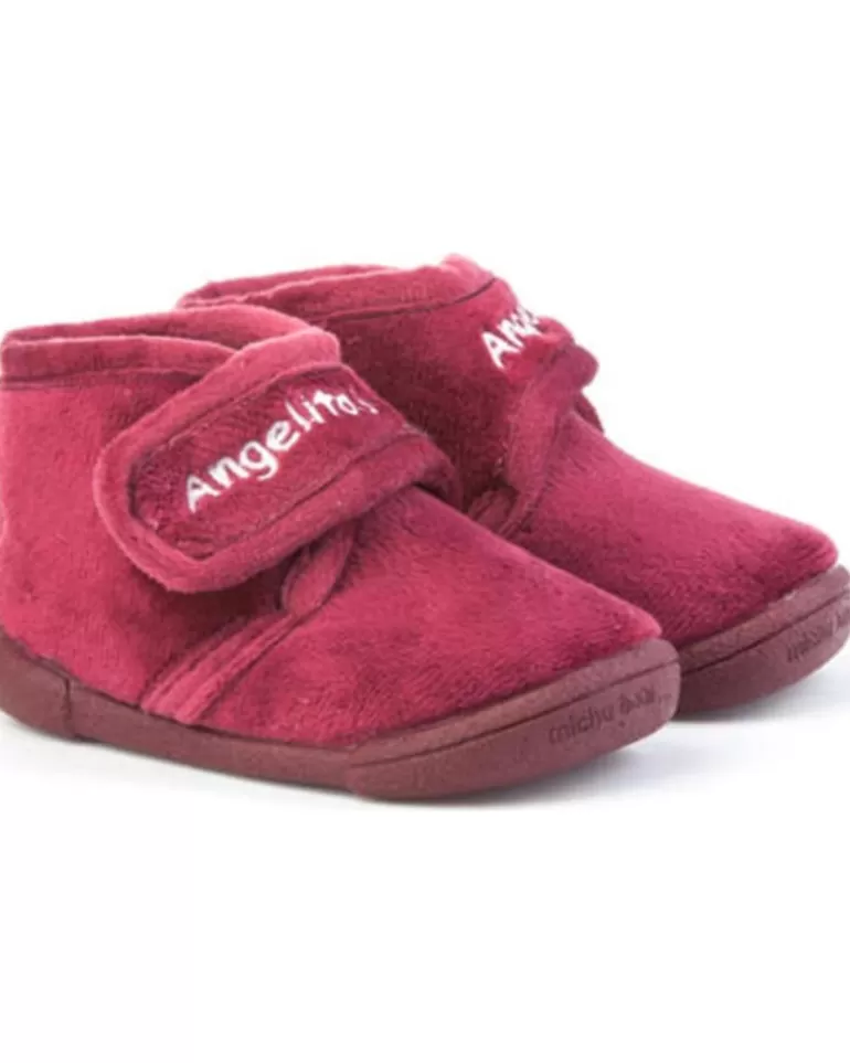 ANGELITOS Calzado De Casa De Niña Pantufla Infantil 130 Burdeos Shop
