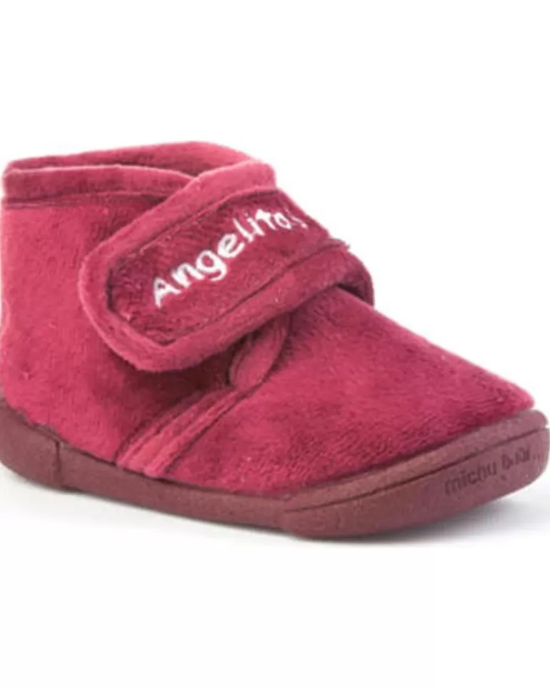 ANGELITOS Calzado De Casa De Niña Pantufla Infantil 130 Burdeos Shop