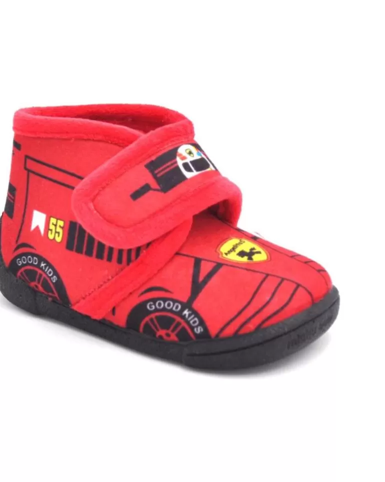 ANGELITOS Calzado De Casa De Niña Y Niño Pantufla Ferrari 140 Rojo Best