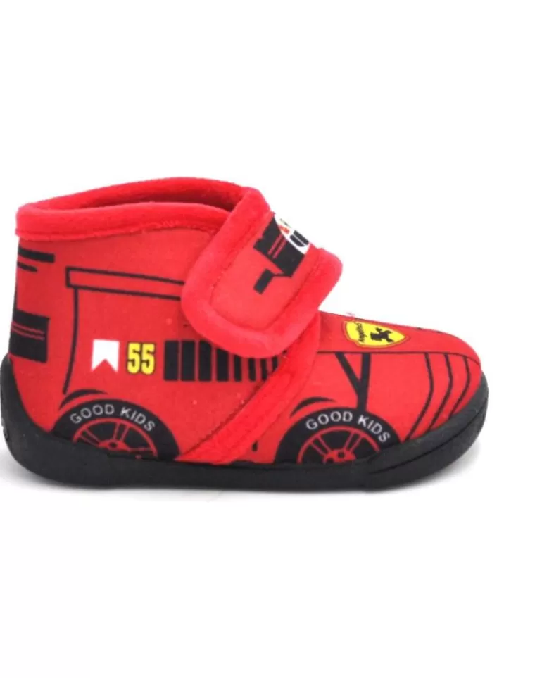 ANGELITOS Calzado De Casa De Niña Y Niño Pantufla Ferrari 140 Rojo Best