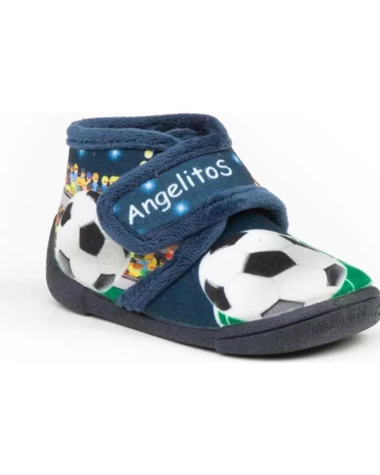 ANGELITOS Calzado De Casa De Niño Pantufla Infantil Futbol 136 Marino Discount