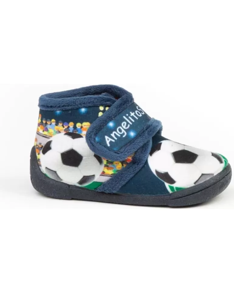 ANGELITOS Calzado De Casa De Niño Pantufla Infantil Futbol 136 Marino Discount
