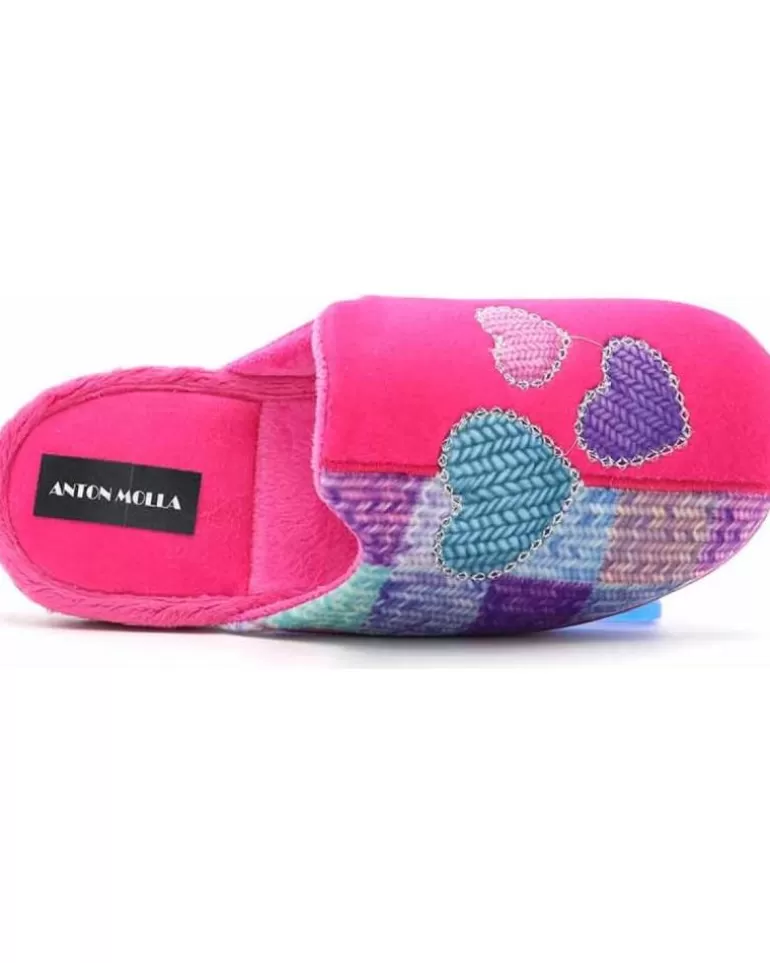 ANTON MOLLA Calzado De Casa De Mujer Y Niña Chinela 2159 Fuxia Clearance