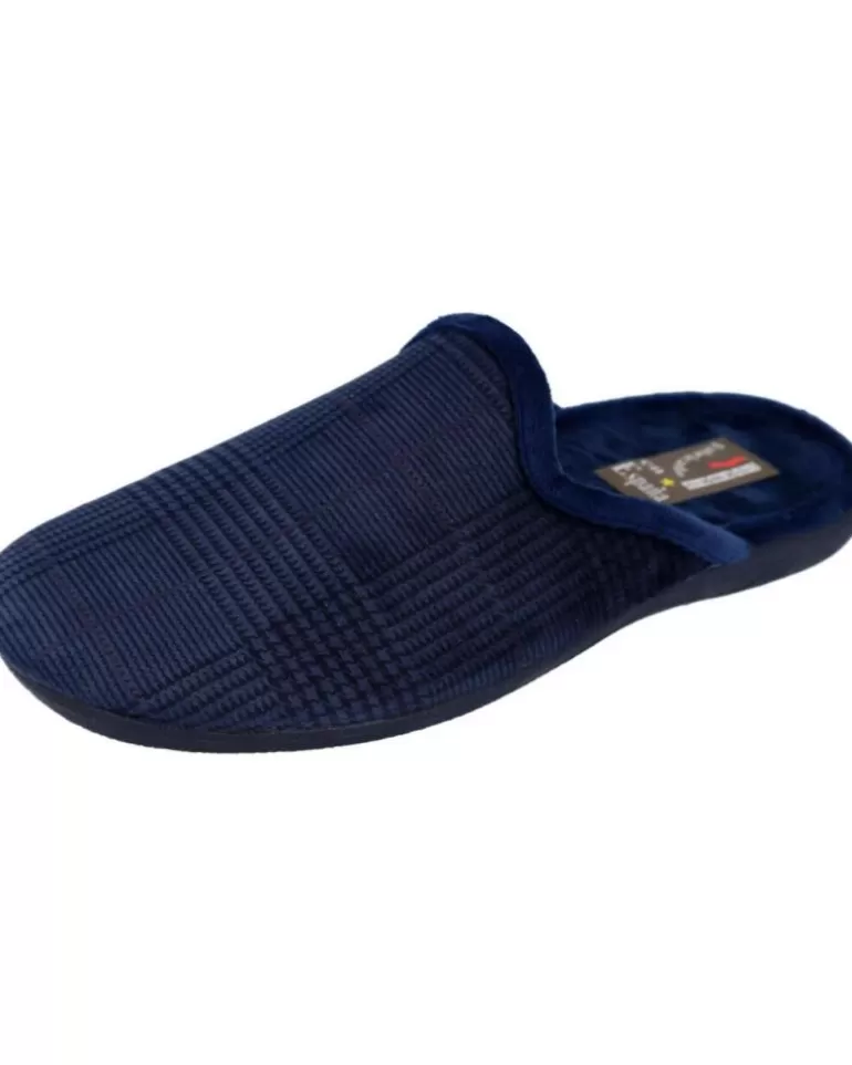 BUBBLE BOBBLE Calzado De Casa De Hombre 60-Escocia Zapatillas De Casa Hombre Azul Sale