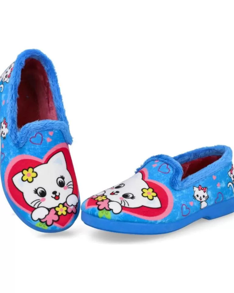 BUBBLE BOBBLE Calzado De Casa De Niña 12400 Zapatillas De Casa Niña Azul Sale