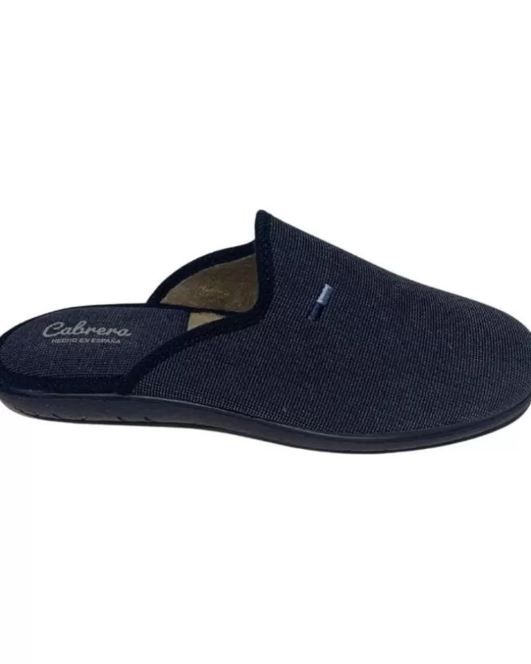 CABRERA Calzado De Casa De Hombre Pantufla Clsica Bottina Azul Shop