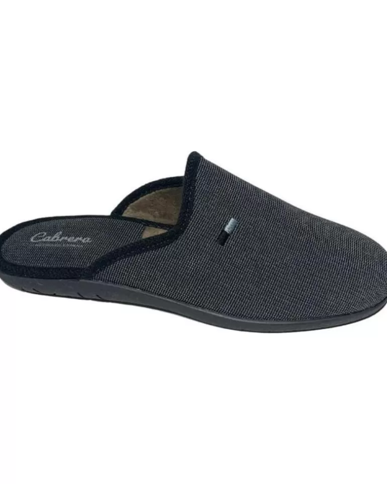 CABRERA Calzado De Casa De Hombre Pantufla Clsica Bottina Gris Sale