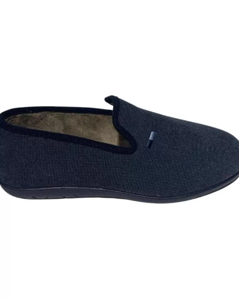 CABRERA Calzado De Casa De Hombre Pantufla Clsica Cerrada Azul Shop