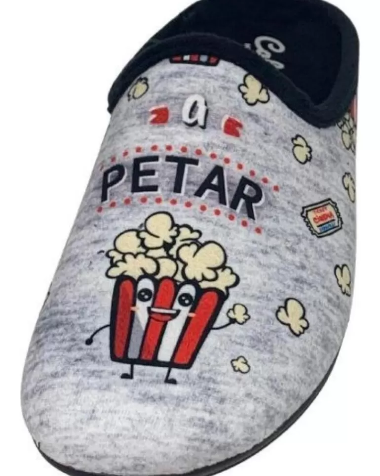 CABRERA Calzado De Casa De Hombre Pantufla Lo Voy A Petar Gris Shop