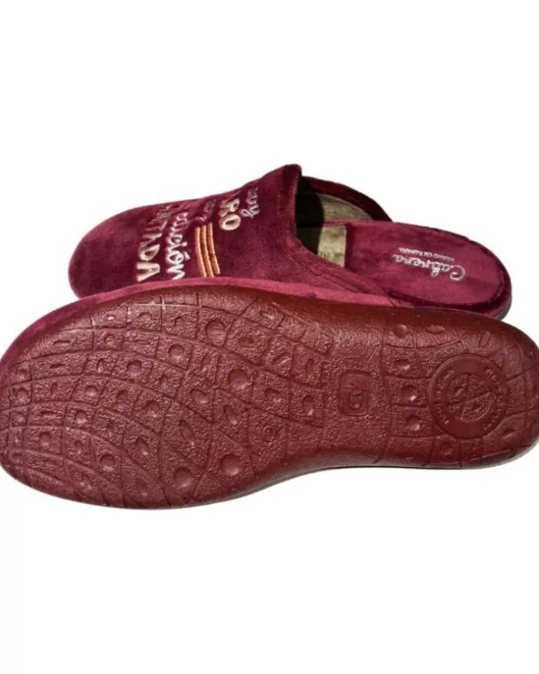 CABRERA Calzado De Casa De Hombre Pantufla No Soy Raro Morado New