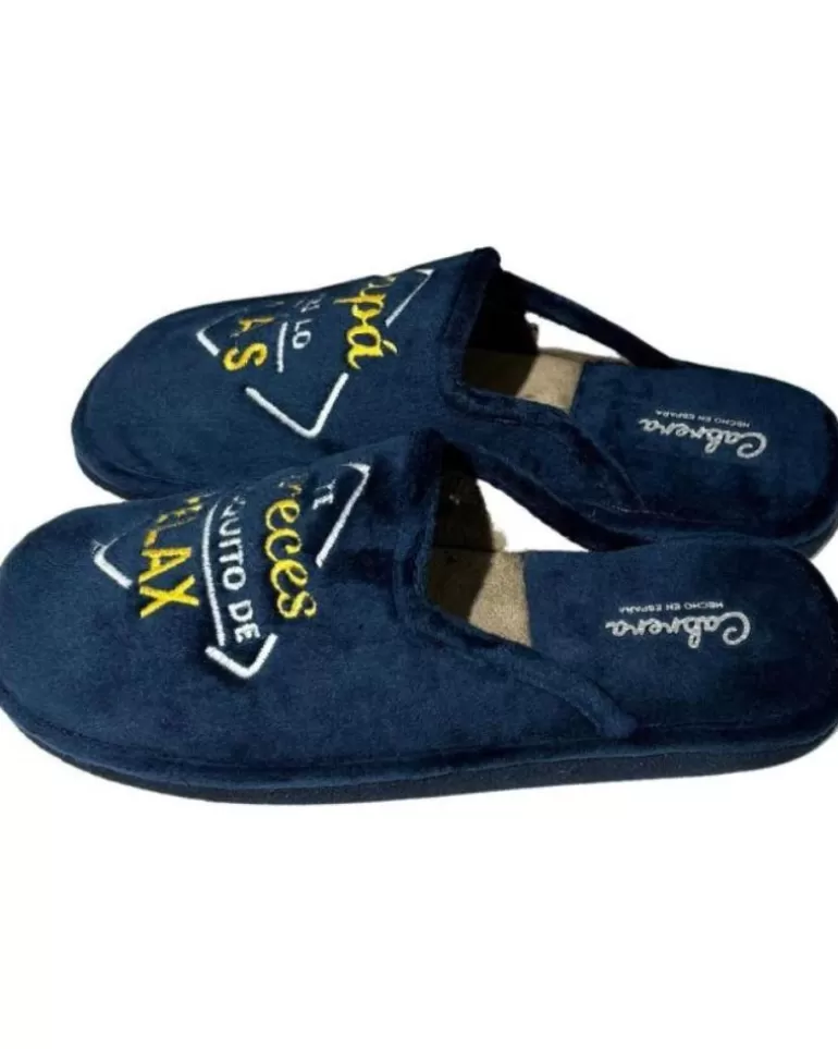CABRERA Calzado De Casa De Hombre Pantufla Papa Eres Lo Mas Azul Hot