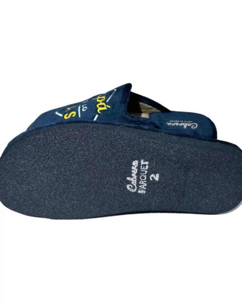 CABRERA Calzado De Casa De Hombre Pantufla Papa Eres Lo Mas Azul Hot