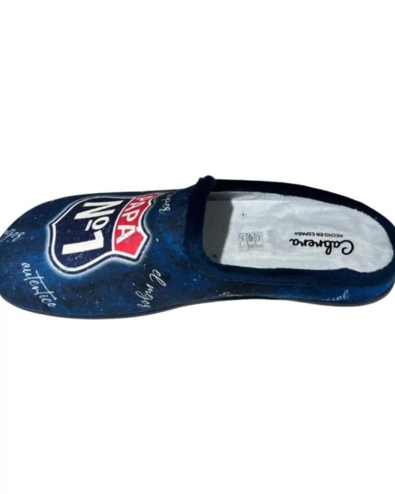 CABRERA Calzado De Casa De Hombre Pantufla Papa N1 Azul Best