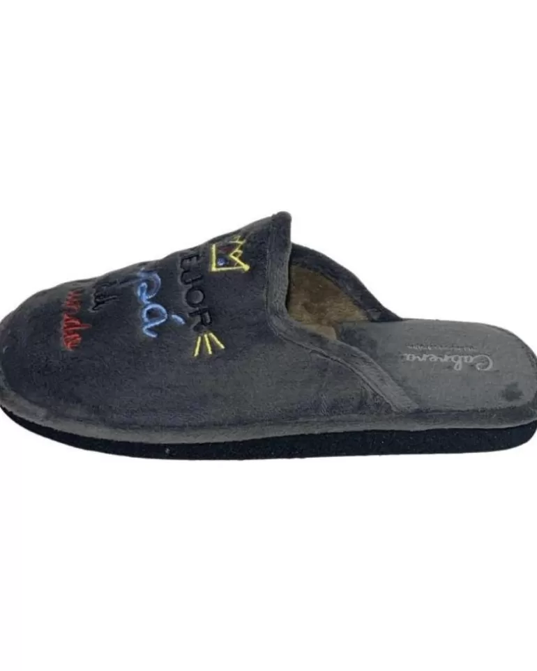 CABRERA Calzado De Casa De Hombre Pantuflas El Mejor Pap Gris Cheap