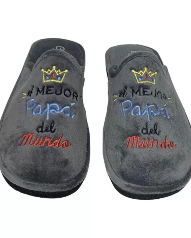 CABRERA Calzado De Casa De Hombre Pantuflas El Mejor Pap Gris Cheap