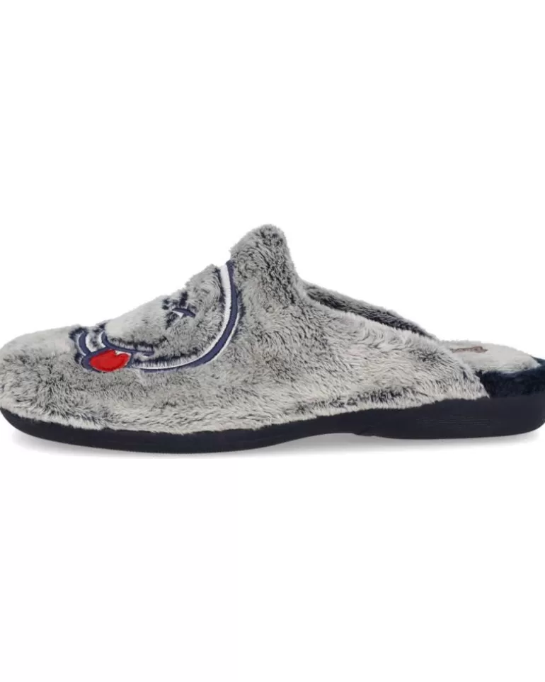 DEVALVERDE Calzado De Casa De Hombre 3520 Zapatillas De Casa Homb Azul Best Sale