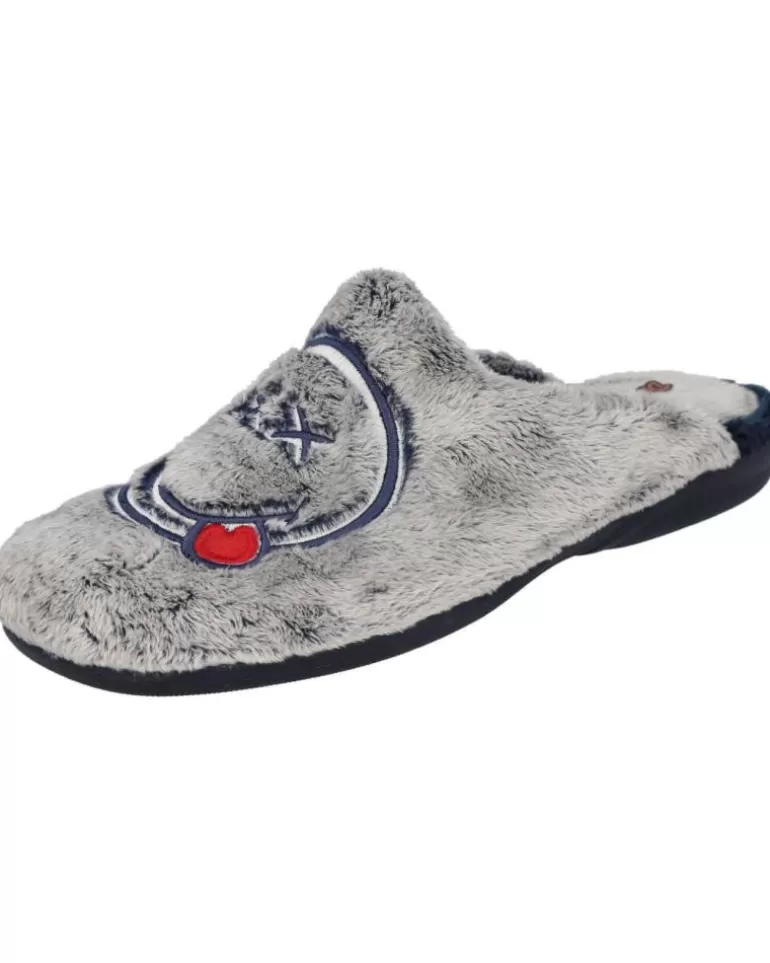 DEVALVERDE Calzado De Casa De Hombre 3520 Zapatillas De Casa Homb Azul Best Sale
