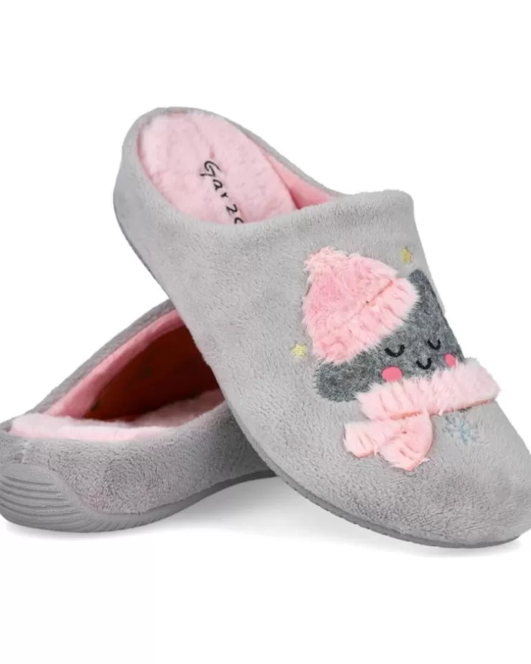 GARZON Calzado De Casa De Mujer 15325-247 Zapatillas De Casa Muj Gris Shop