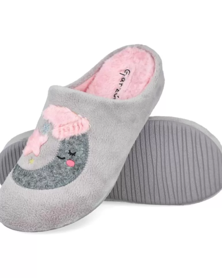 GARZON Calzado De Casa De Mujer 15325-247 Zapatillas De Casa Muj Gris Shop