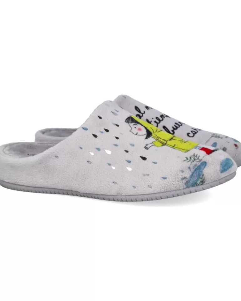 GARZON Calzado De Casa De Mujer 15342-247 Zapatillas De Casa Muj Gris Cheap