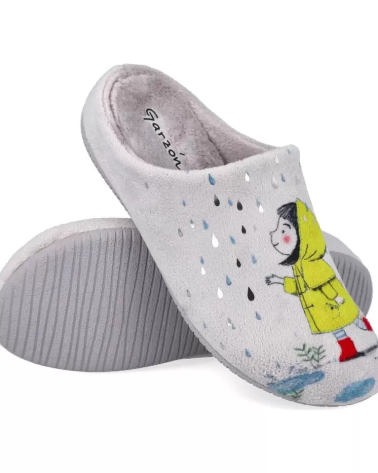 GARZON Calzado De Casa De Mujer 15342-247 Zapatillas De Casa Muj Gris Cheap