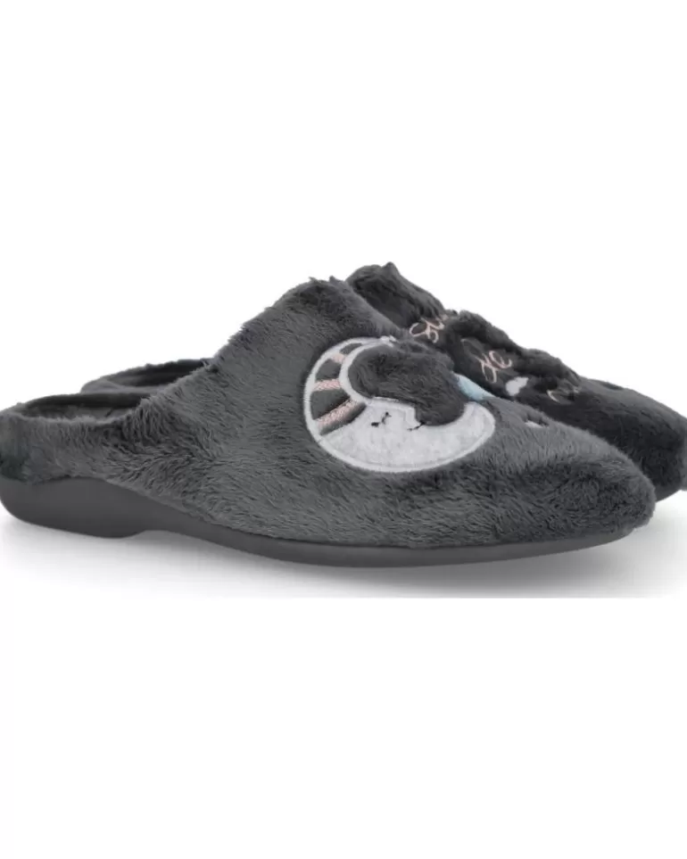 GARZON Calzado De Casa De Mujer 7306-275 Zapatillas De Casa Muje Gris Cheap