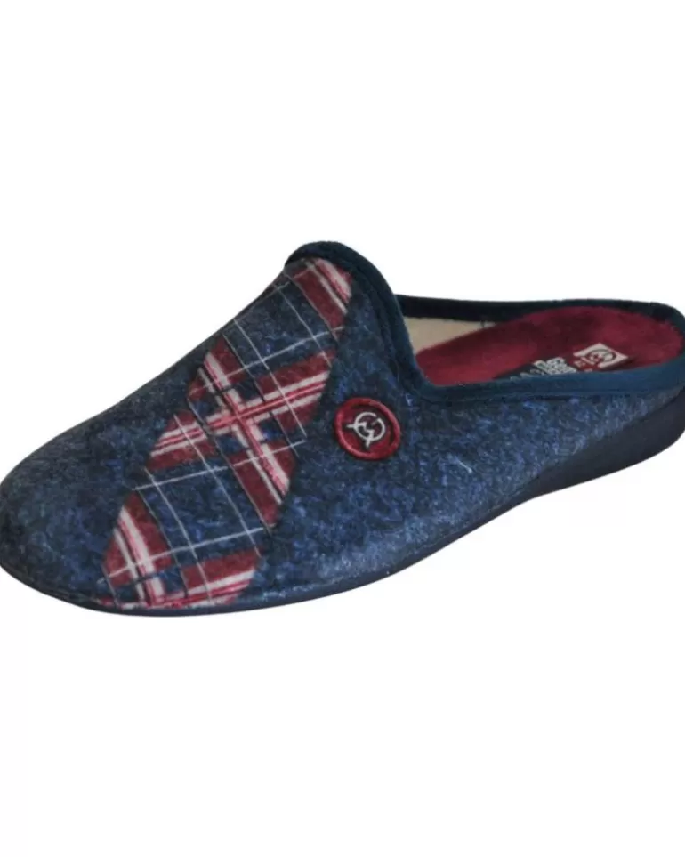 GEMA COMFORT Calzado De Casa De Hombre Gema Confort - Zapatillas Para El Hogar Plantillas Extraib Marino Best