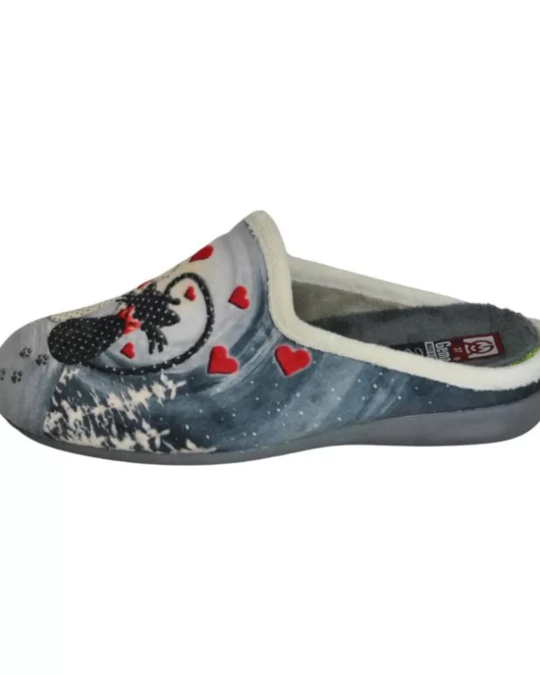 GEMA COMFORT Calzado De Casa De Mujer Gema Confort - Zapatilla Para El Hogar Plantillas Extraibl Gris Flash Sale