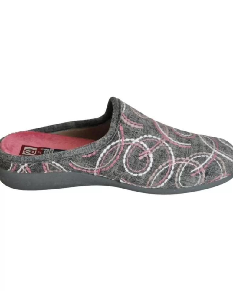 GEMA COMFORT Calzado De Casa De Mujer Gema Confort - Zapatillas Para El Hogar Plantillas Extraib Gris Cheap