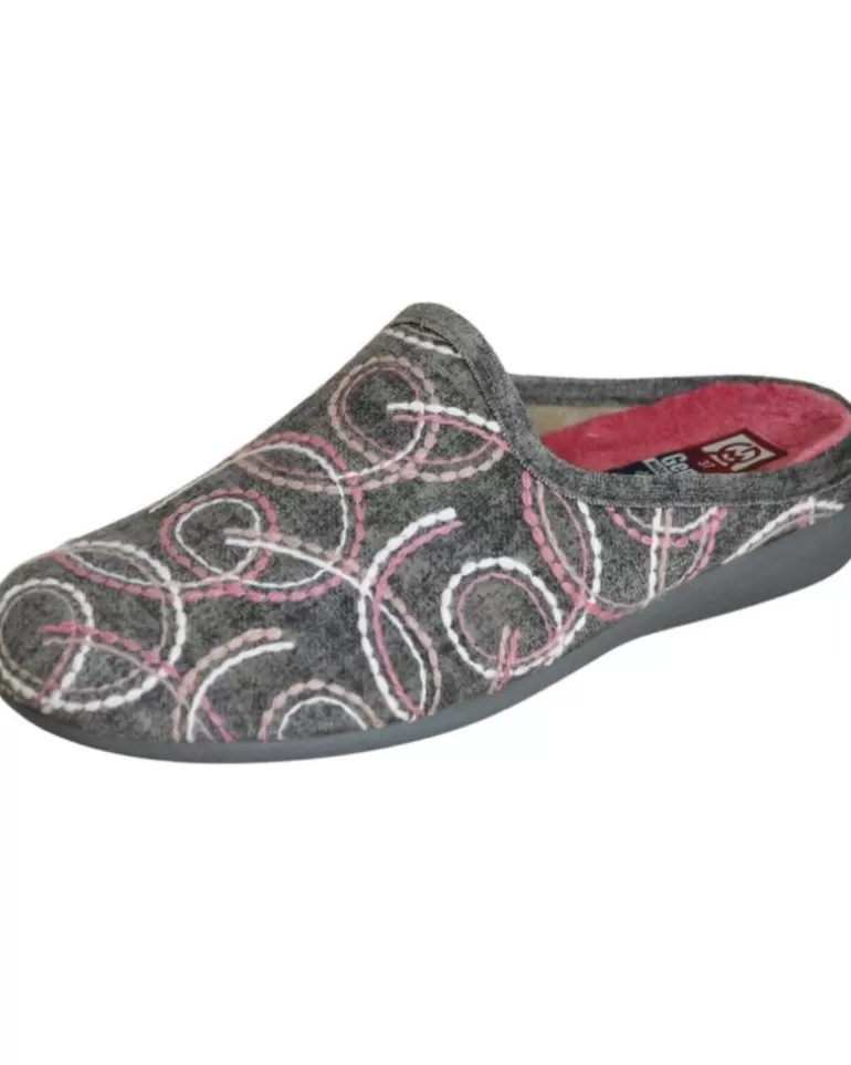 GEMA COMFORT Calzado De Casa De Mujer Gema Confort - Zapatillas Para El Hogar Plantillas Extraib Gris Cheap