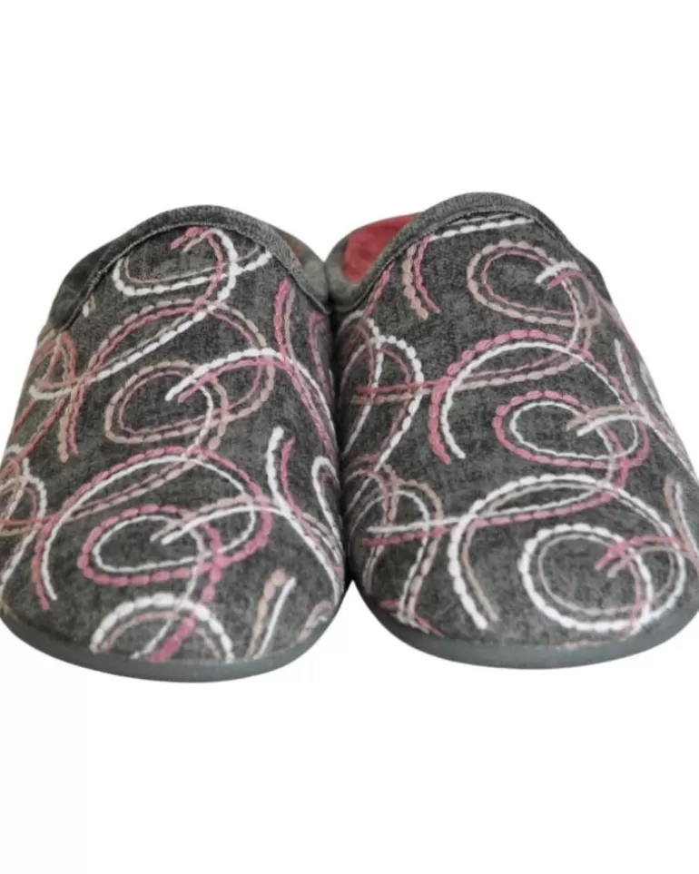 GEMA COMFORT Calzado De Casa De Mujer Gema Confort - Zapatillas Para El Hogar Plantillas Extraib Gris Cheap