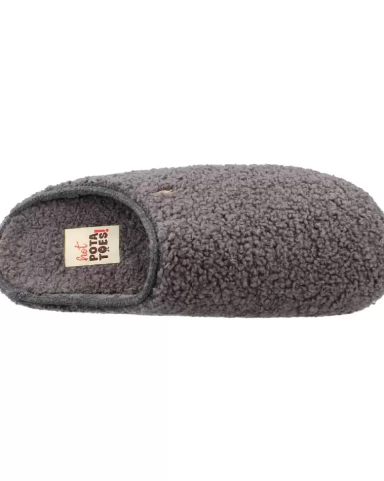 HOT POTATOES Calzado De Casa De Hombre Nordfyn Gris Outlet