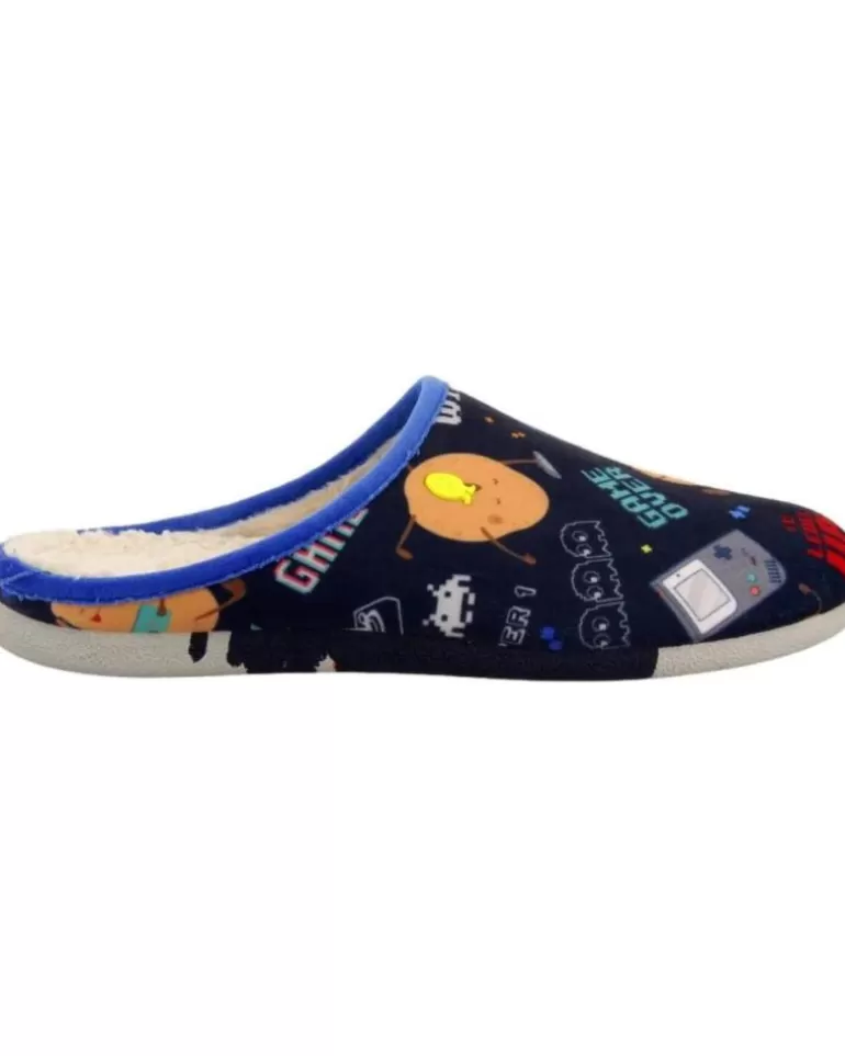 HOT POTATOES Calzado De Casa De Hombre Zapatillas Casa Hombre Faulkton 70127 Azul Fashion