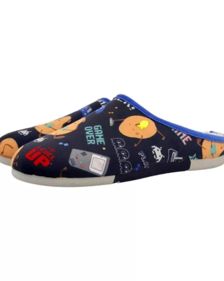 HOT POTATOES Calzado De Casa De Hombre Zapatillas Casa Hombre Faulkton 70127 Azul Fashion