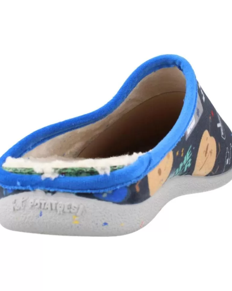 HOT POTATOES Calzado De Casa De Hombre Zapatillas Casa Hombre Faulkton 70127 Azul Fashion