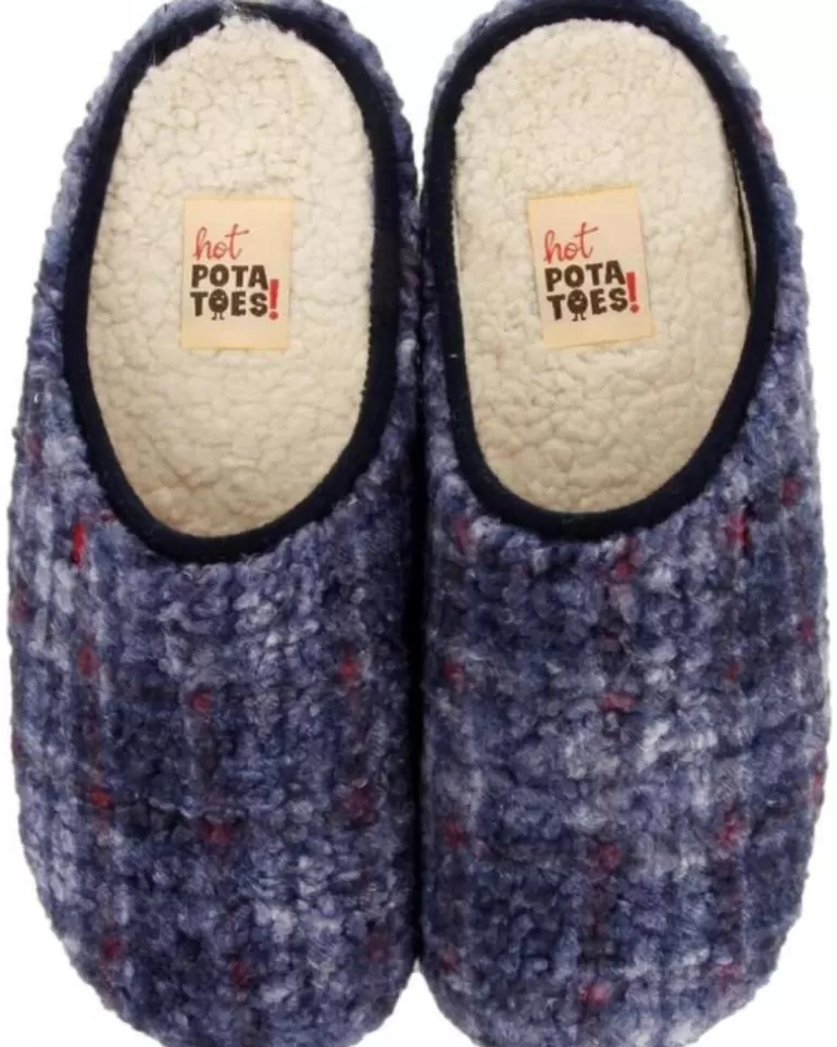 HOT POTATOES Calzado De Casa De Hombre Zapatillas Casa Hombre Ramsau 70103 Azul Sale