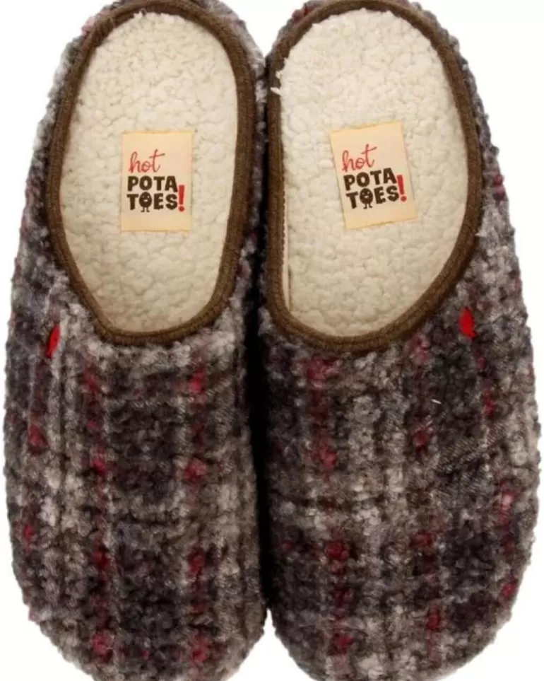 HOT POTATOES Calzado De Casa De Hombre Zapatillas Casa Hombre Ramsau 70103 Marron Cheap