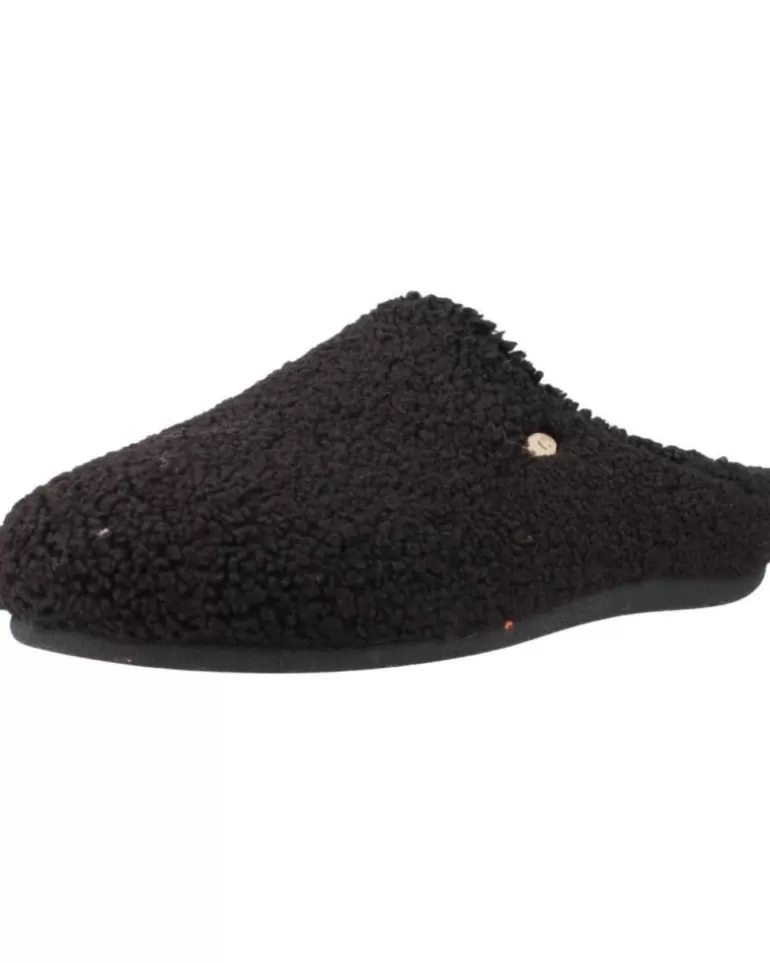 HOT POTATOES Calzado De Casa De Mujer 144779 Negro New
