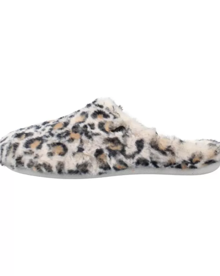 HOT POTATOES Calzado De Casa De Mujer Rosholt Animal Print Discount